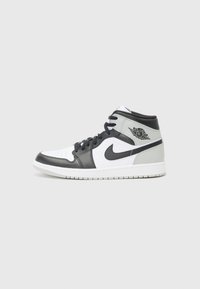 AIR JORDAN 1 MID - Vysoké tenisky - white/black/lt smoke grey