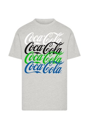 COCA COLA REPEAT LOGO - T-Shirt print - heather grey