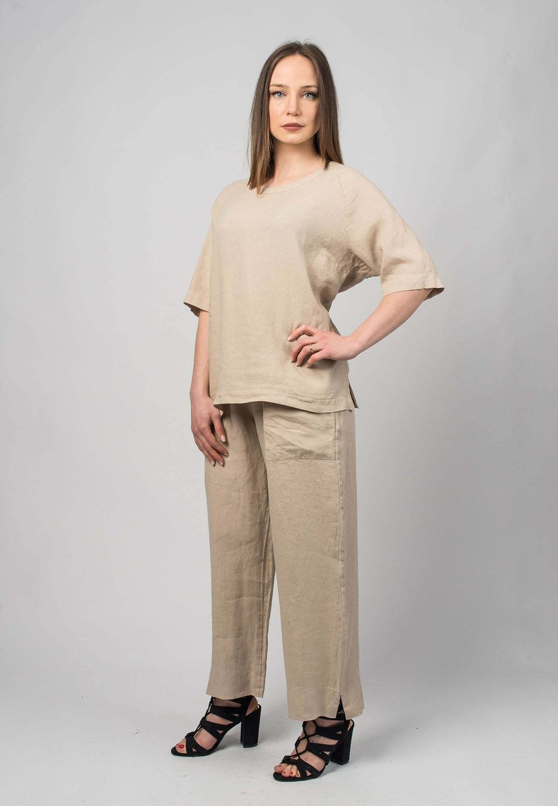 Dalle Piane Cashmere Pantalones - visone/marrón claro