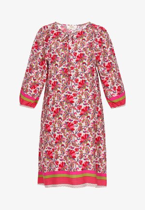 usha Denní šaty - red multicolor