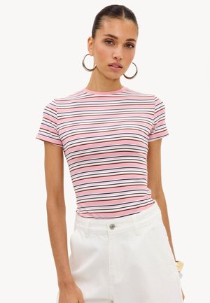 LOAVIES, CHERISH YOU - T-shirt imprimé - stripes pink light