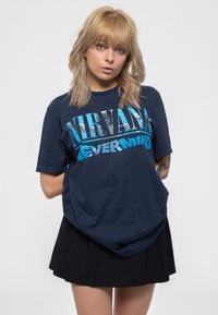 Paradiso Clothing NIRVANA NEVERMIND TRACKS - Print T-shirt - navy