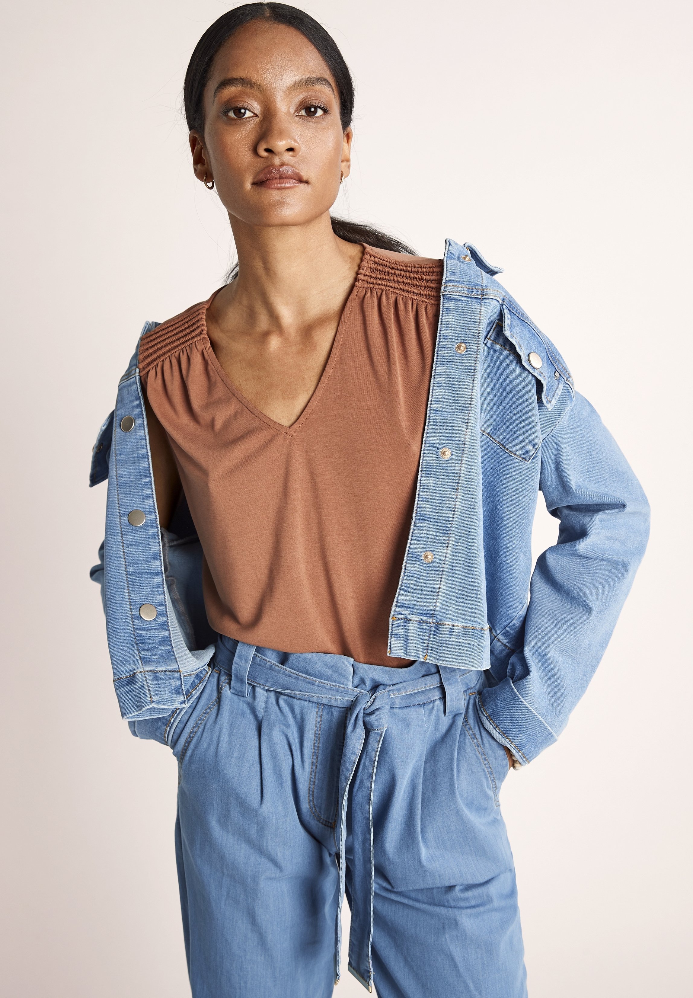 comma Top - burnt sienna/brown - Zalando.de