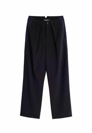 Desigual, STRAIGHT LONG TROUSERS - Pantaloni - black