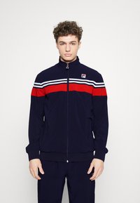 Fila - BRUNO - Trainingsjacke - navy/red Thumbnail-Bild 1