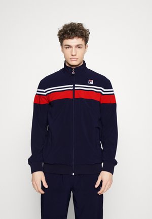 BRUNO - Training jacket - navy/red