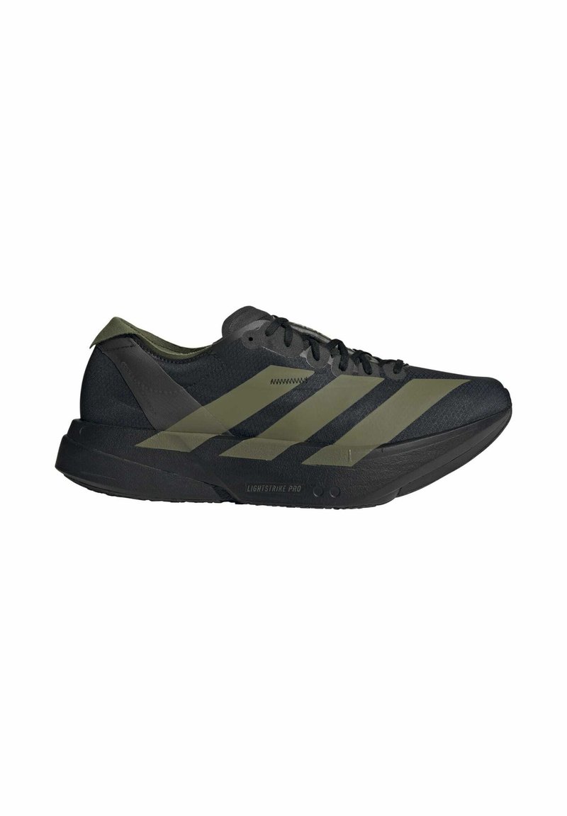 adidas Performance ADIZERO ADIOS PRO 4 - Road running shoes - core black focus olive charcoal