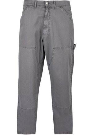 Urban Classics, DOUBLE KNEE CARPENTER  - Trousers - darkshadow