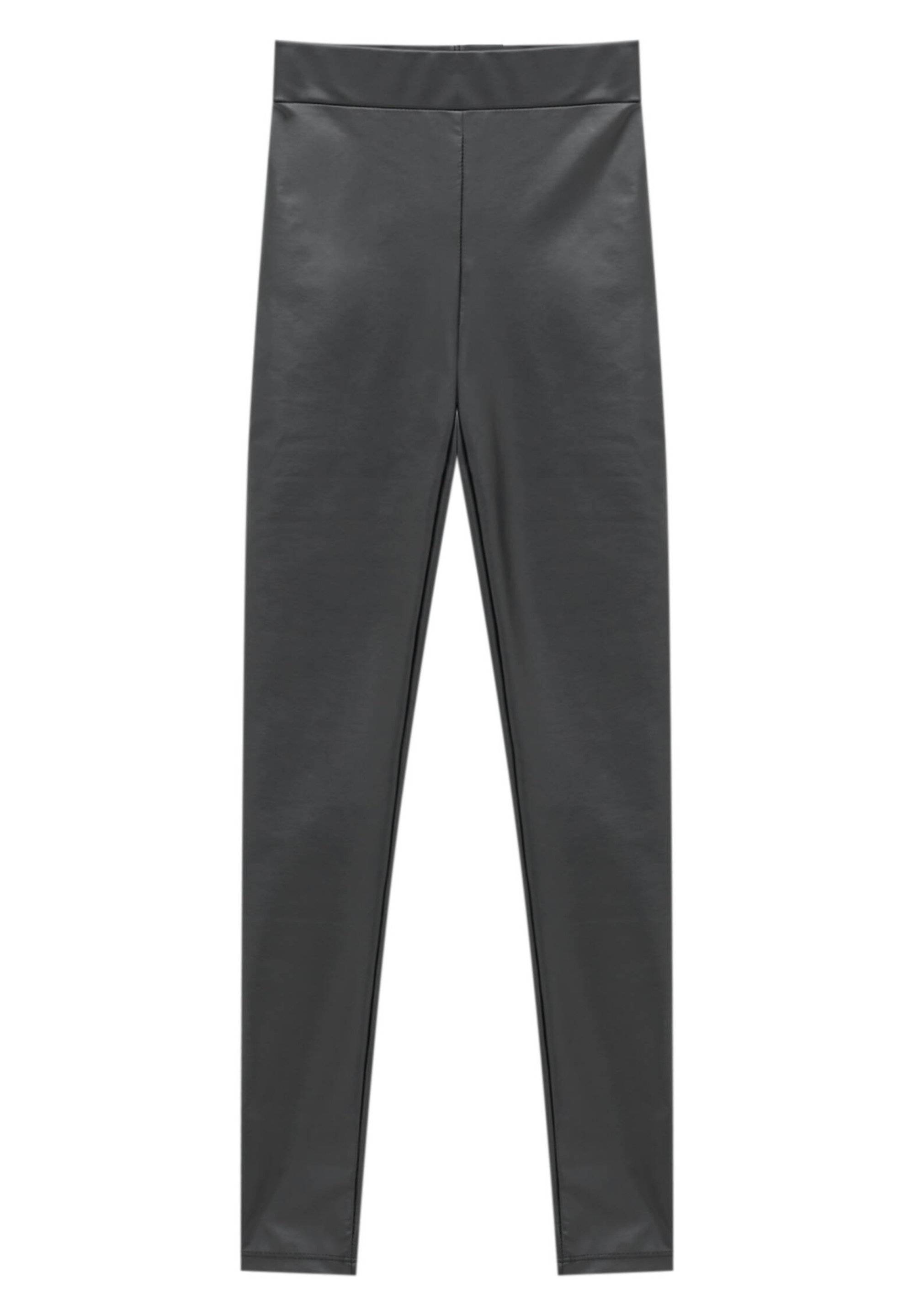 PULL\u0026BEAR VINYL - Leggings - Hosen - black/schwarz - Zalando.de