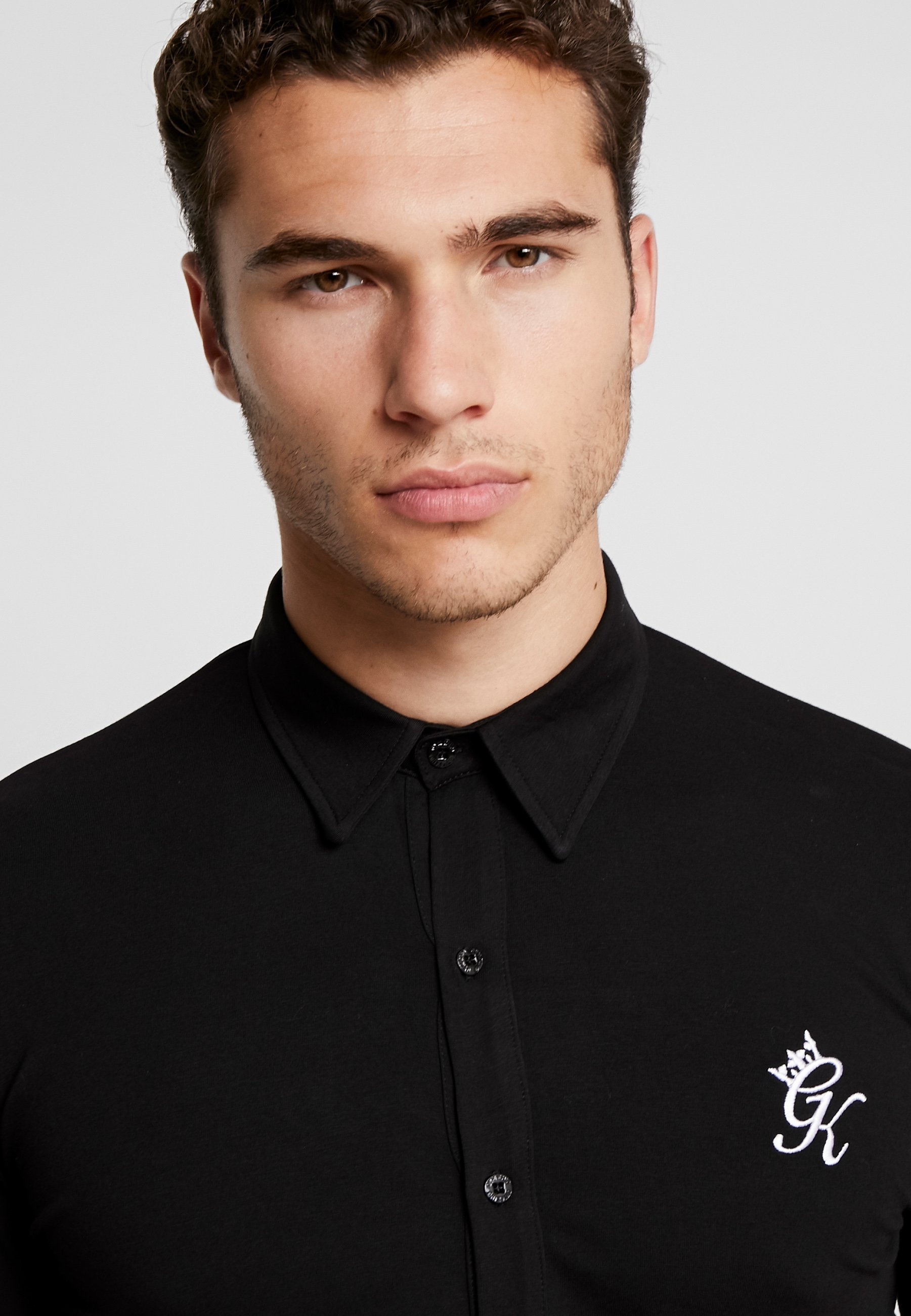 Gym King MUSCLE FIT SHIRT Skjorte blackwhite Zalando.no Gym King MUSCLE FIT SHIRT Skjorte blackwhite Zalando.no