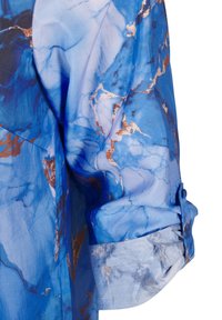 Zizzi MIT MARMORDRUCK - Blousejurk - palace blue aop