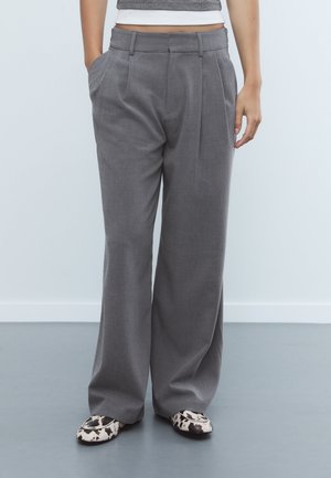 Stradivarius SUPER WIDE ADJUSTABLE  - Pantaloni - dark grey