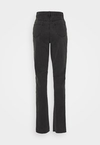 Missguided Tall DISTRESSED KNEE RIP  - Calças de ganga de corte relaxado - black