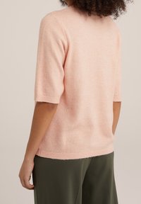 WE Fashion Stickad tröja - salmon