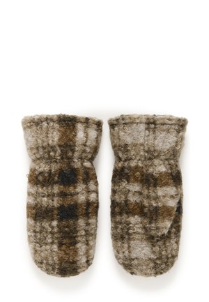 Rukavice s jednim prstom - brown check