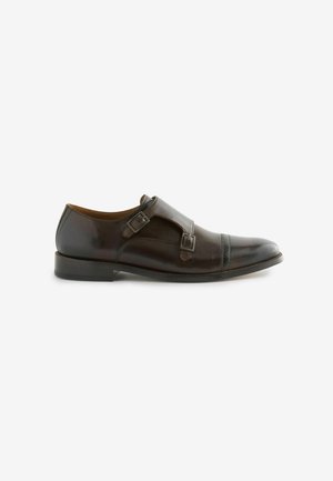Next REGULAR FIT - SIGNATURE DOUBLE MONK - Puošnūs įsispiriami bateliai - brown