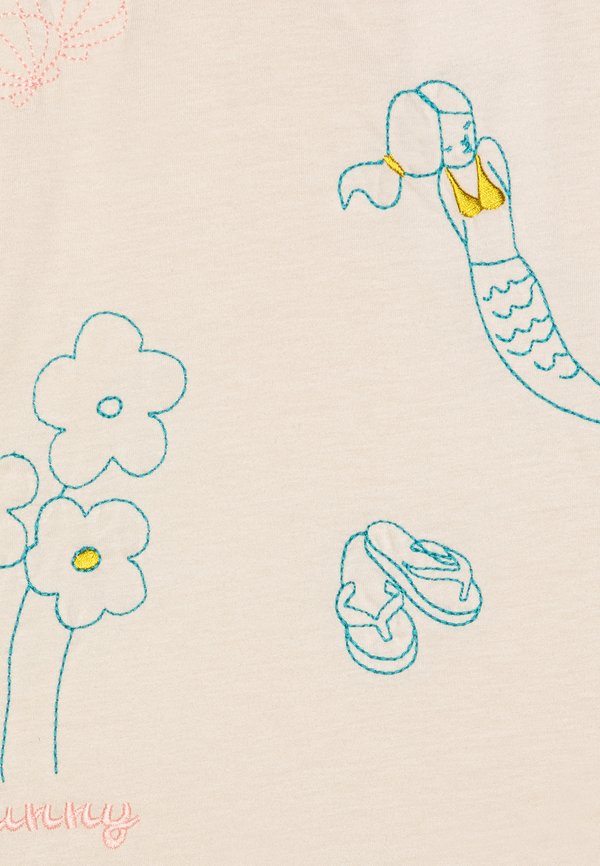 Print T-shirt - ecru3