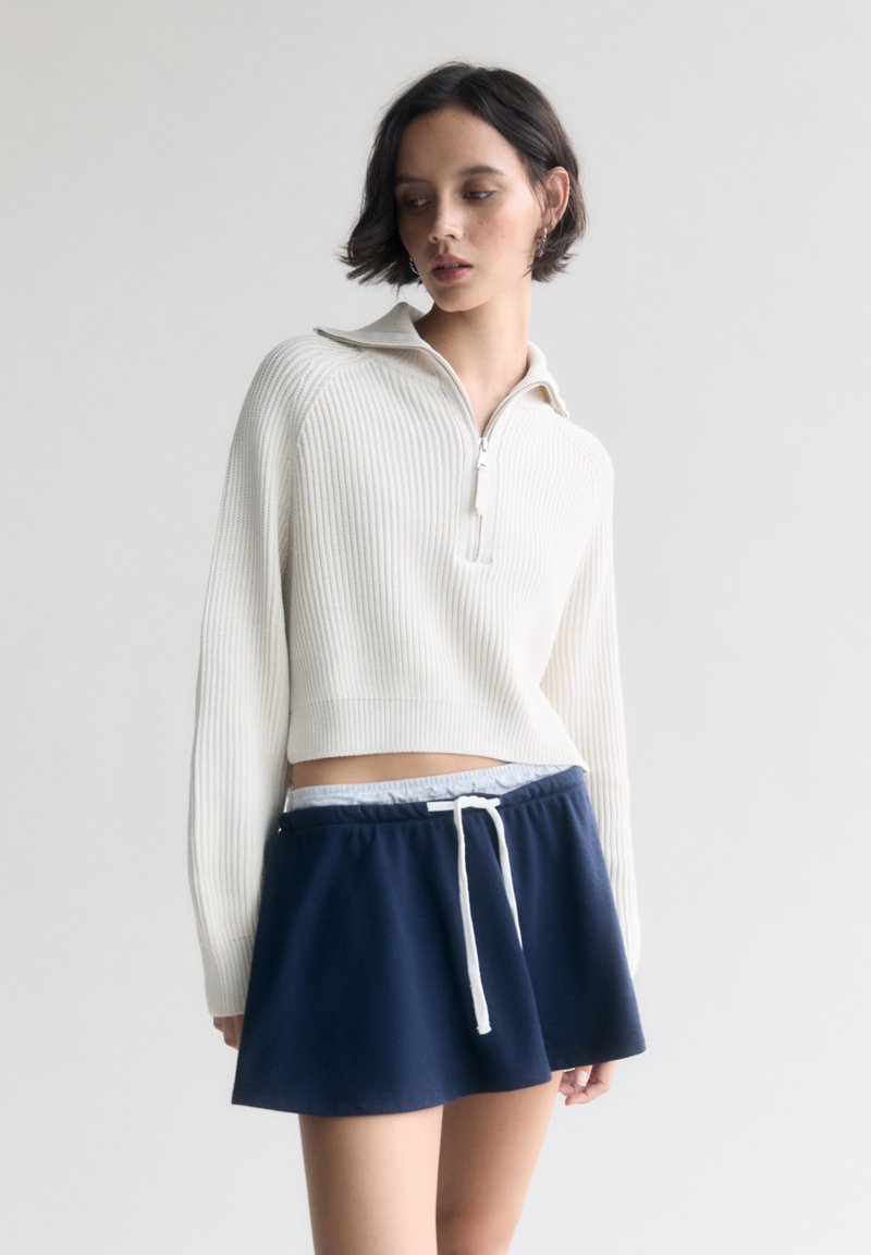PULL&BEAR CROPPED QUARTER Neule beige Zalando.fi