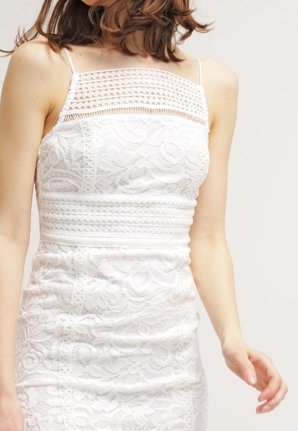 Topshop Petite Cocktail dress / Party dress - off-white - (Pre-owned) - Zalando.ie Topshop Petite Cocktail dress / Party dress - off-white - (Pre-owned) - Zalando.ie
