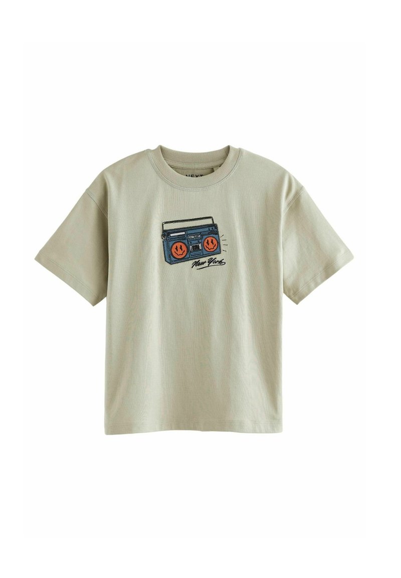 Next RELAXED FIT SHORT SLEEVE GRAPHIC STANDARD - T-Shirt print - stone embroidery
