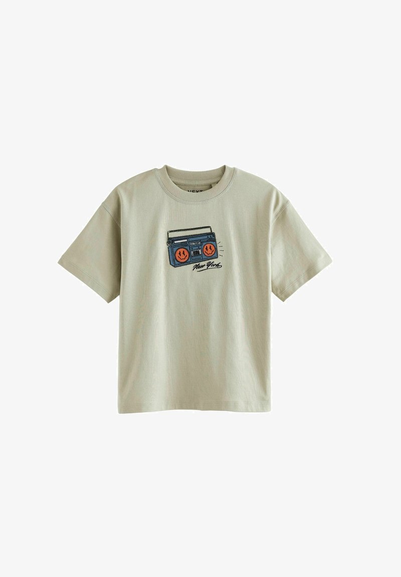 Next SHORT SLEEVE GRAPHIC STANDARD - Camiseta estampada - stone embroidery