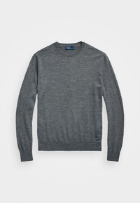 WOOL CREWNECK SWEATER - Pullover - heather grey
