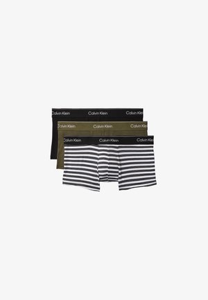 Calvin Klein Underwear, ICON 3 PACK - Boxers - black, triple stripe_black, olive night w/ dtm wbs