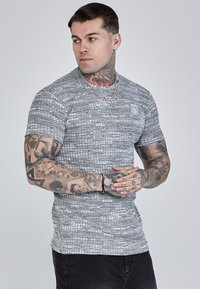 Nyomott mintás póló - grey