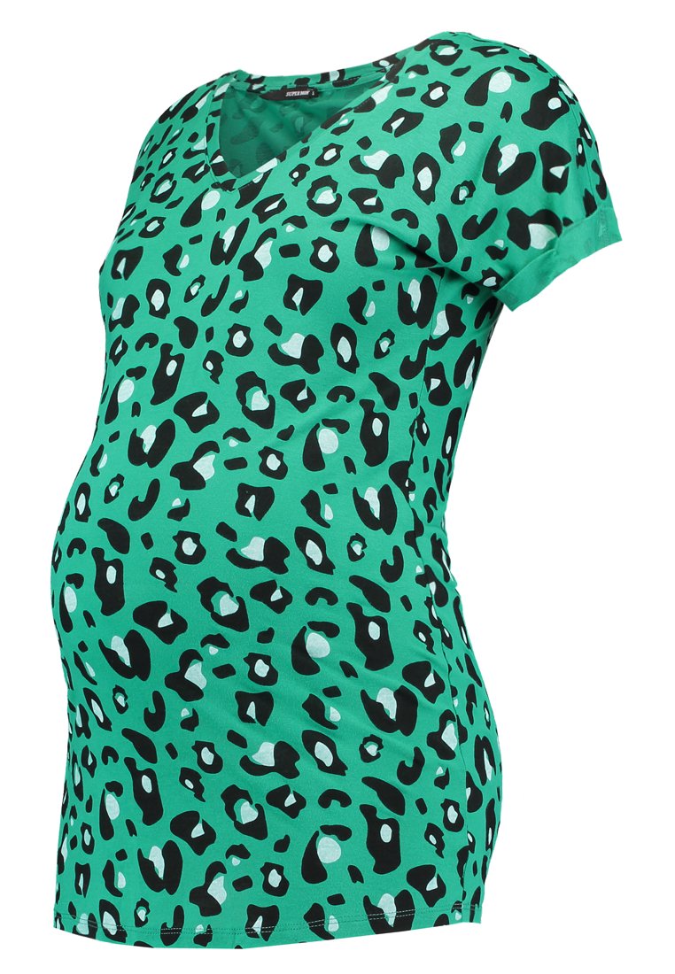 Supermom T-shirt print groen