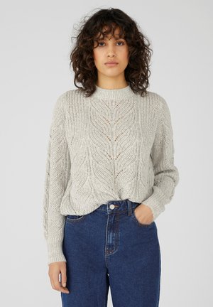 LANGÄRMELIGER - Trui - light grey melange