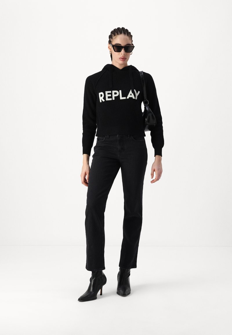 Pull à Capuche Replay Homme – Noir, Taille XL, Coton, état Très Bon