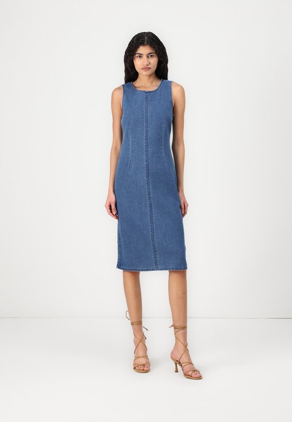 PCTIFFANY DRESS - Jeanskleid