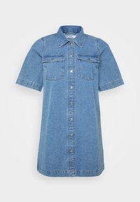 VMCFENJA 2/4 SHORT DRESS - Spijkerjurk - medium blue denim