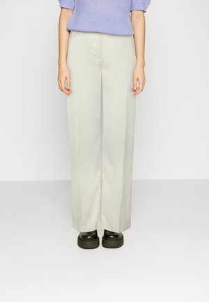 Weekday RILEY WIDE TROUSE - Παντελόνι - off-white