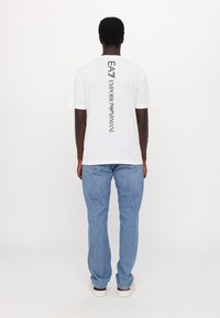 EA7 Emporio Armani - Print T-shirt - white/black Thumbnail Image 1