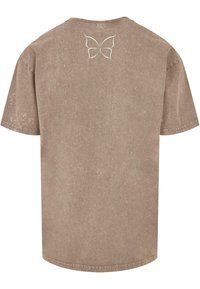 Merchcode SPRING- ACID WASHED OVERSIZE - T-shirt print - darkkhaki