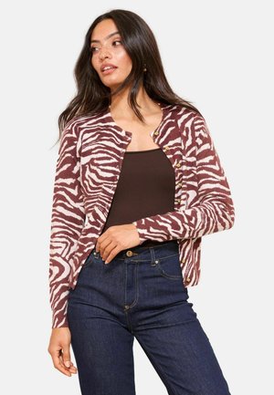 REGULAR FIT - LONG SLEEVE CREW NECK - Strickjacke - zebra