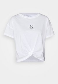 Calvin Klein Swimwear CROPPED - Maglia del pigiama - classic white