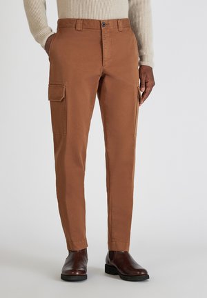 TAPERED FIT - Pantaloni cargo - medium burnt