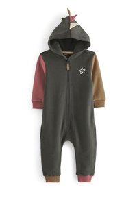 Next DINOSAUR SPIKE ALL IN ONE - Overall / Jumpsuit - charcoal grey colourblock