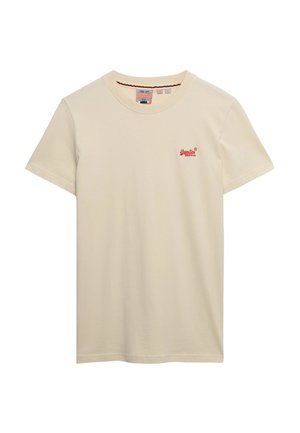 Superdry & Co, ESSENTIAL LOGO EMB TEE J7K VAR - Camiseta básica - mottled beige