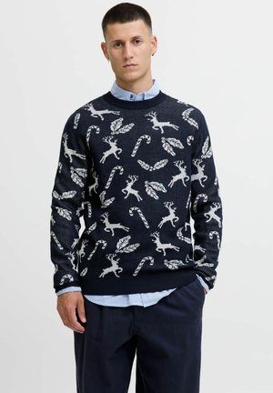 PULLOVER X-MAS - Pullover - sky captain