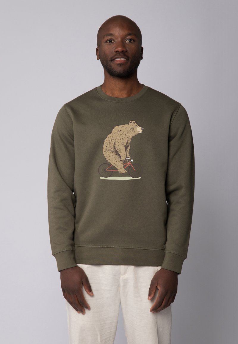 watapparel FAHRRADBÄR - Sweater - khaki