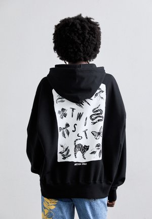MOSCHINO JEANS SYMBOLS - Hoodie - fantasia nero