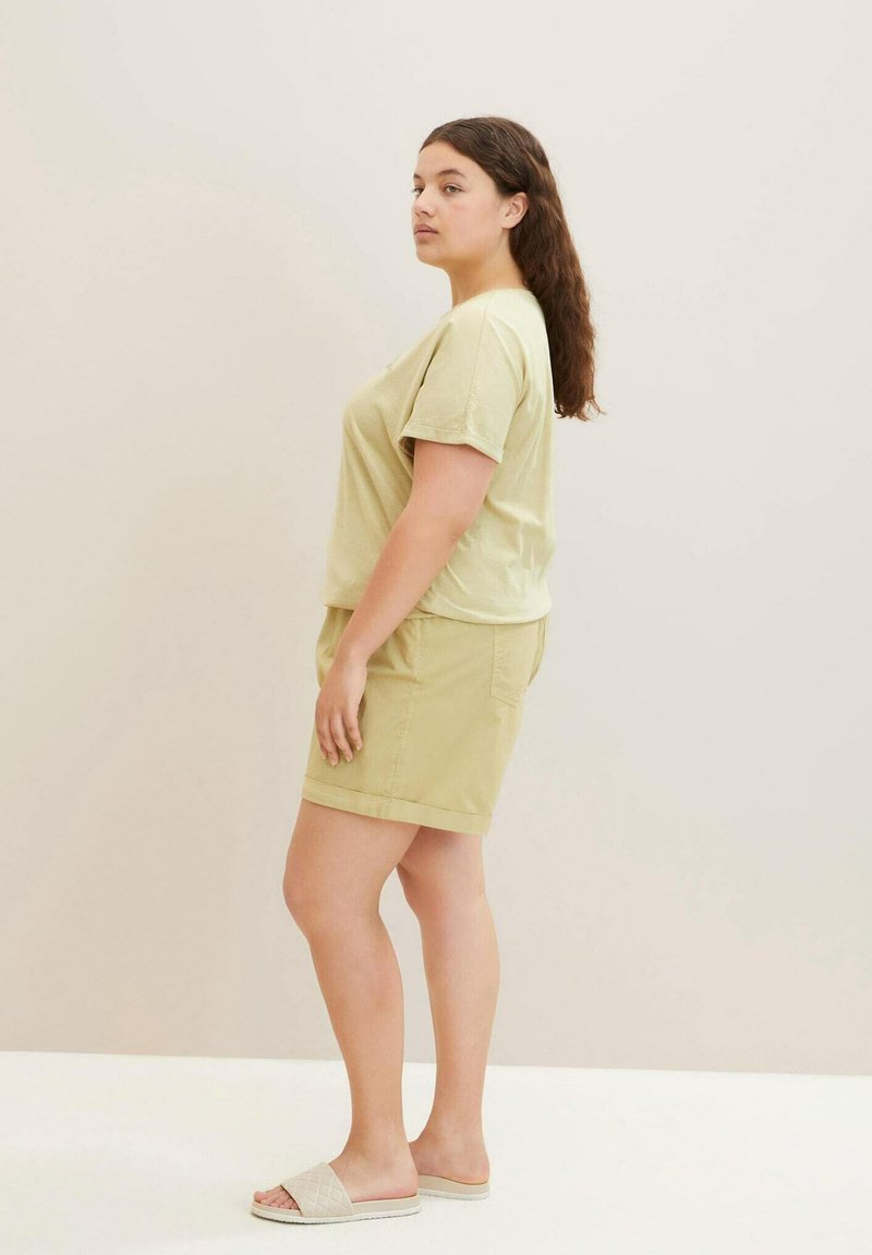 Damen Kleider | MY TRUE ME TOM TAILOR Shorts light moderate olive/oliv-meliert - AQ64627 Damen Kleider | MY TRUE ME TOM TAILOR Shorts light moderate olive/oliv-meliert - AQ64627