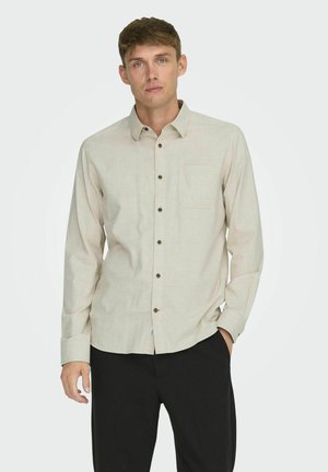 NORMAL GESCHNITTEN KRAGEN - Shirt - silver lining