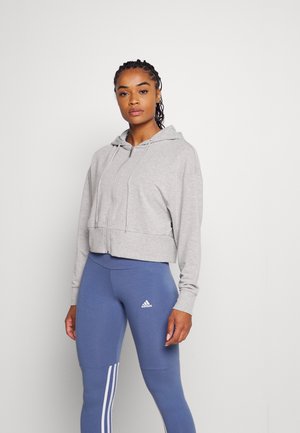 THE ULTRA SOFT ZIP THROUGH HOODIE - Felpa con zip - grey marle