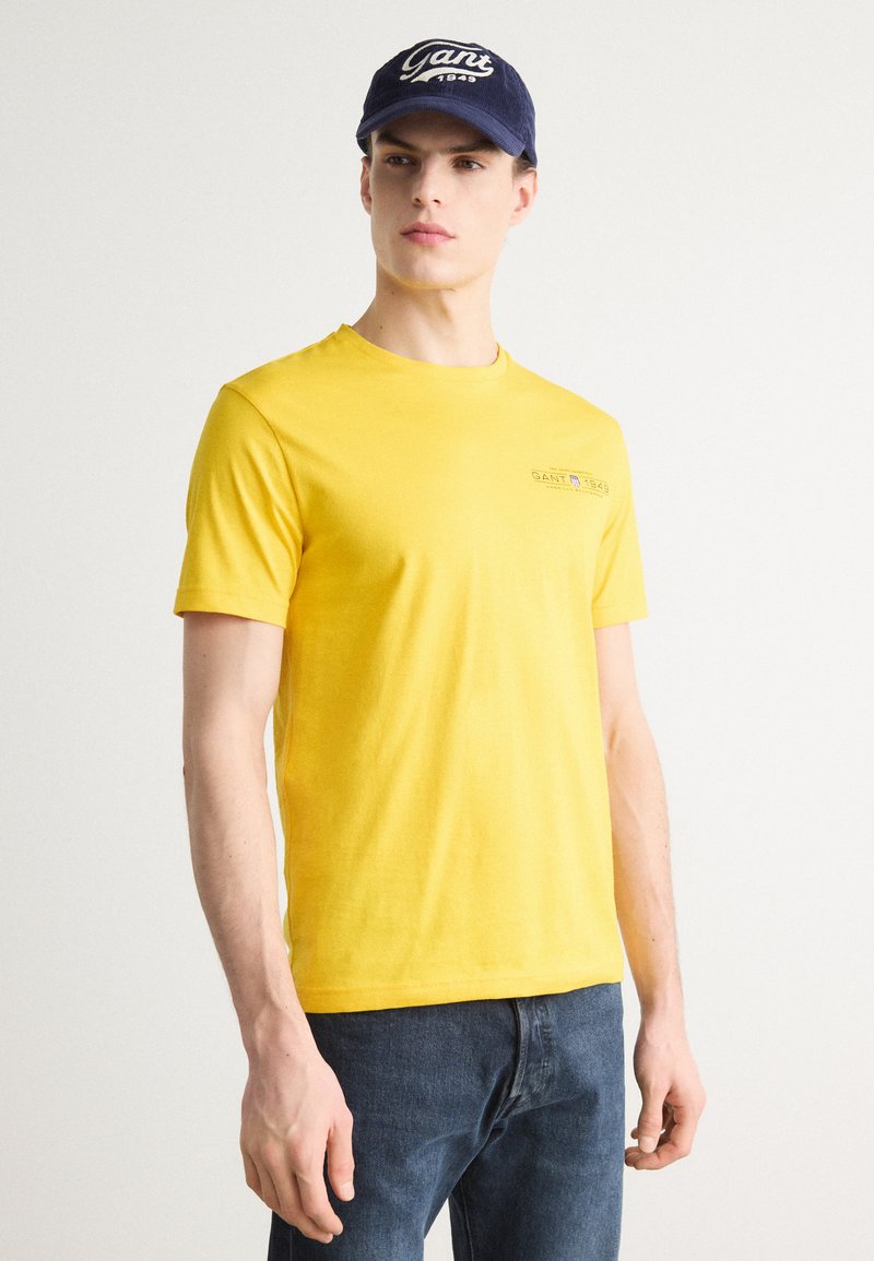 GANT PRINTED GRAPHIC - Triko s potiskem - daffodil yellow