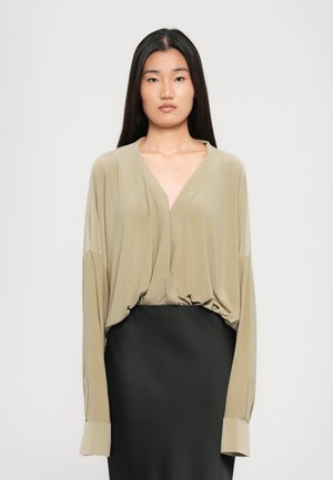 SUPER OVERSIZED BOYFRIEND SHIRT - Long sleeved top - gold coloured