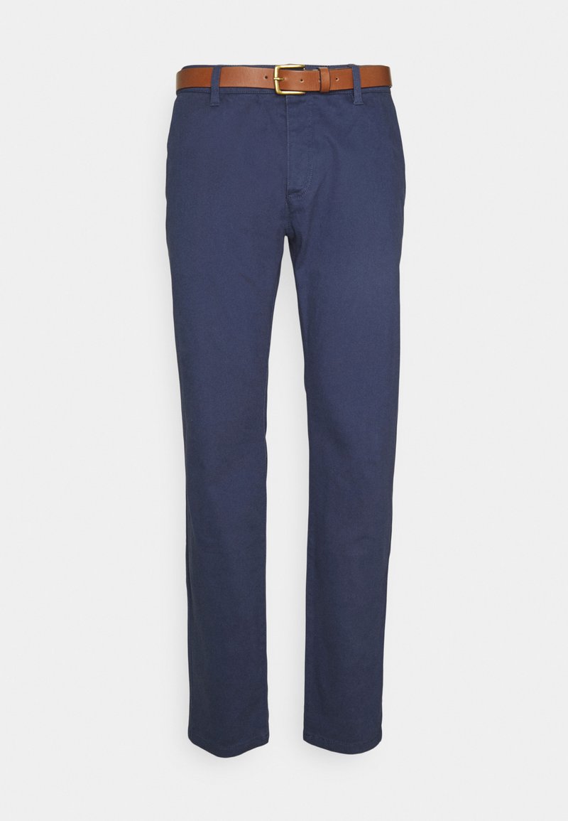 Herren Chinos | Pier One BELTED Chino dark blue/dunkelblau - BB40792 Herren Chinos | Pier One BELTED Chino dark blue/dunkelblau - BB40792